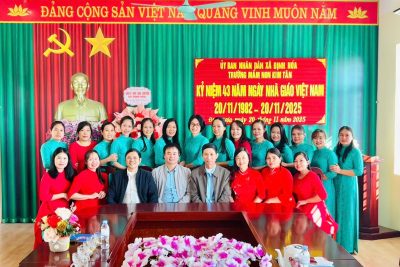 TRƯỜNG MẦM NON KIM TÂN TỔ CHỨC GẶP MẶT KỶ NIỆM NGÀY 43 NĂM NGÀY NHÀ GIÁO VIỆT NAM (20/11/1982- 20/11/2025) VÀ TRI ÂN CÁC THẾ HỆ GIÁO VIÊN